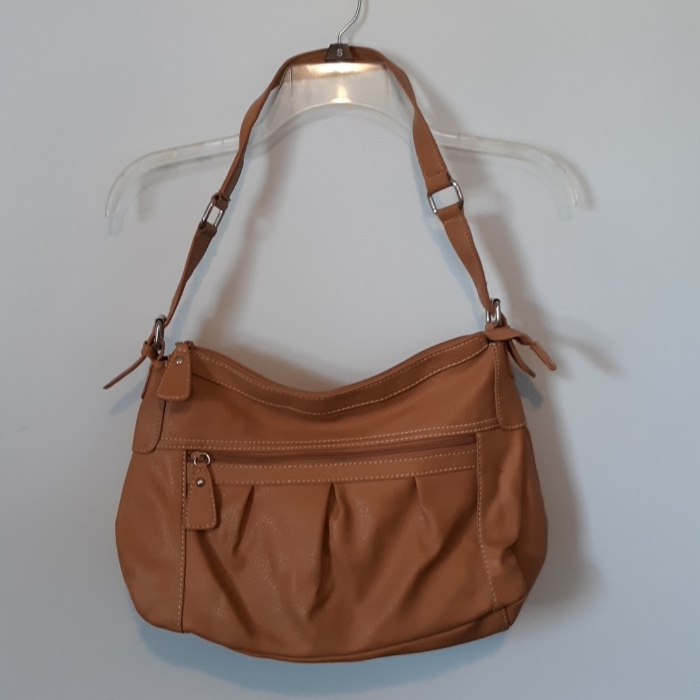 Brown Faux Leather Purse